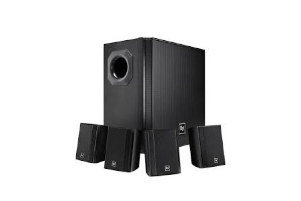 EVID-S44 1 SUB Y 4 PARLANTE PARED NEGRO