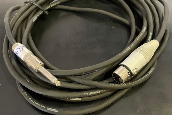 CABLE PARA MICROFONO 2M AP XLR-H A PLUG 1/4 MONO METAL